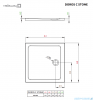 Radaway Doros C Stone brodzik kwadratowy 90x90x4,5 czarny SDRC9090-01-54S